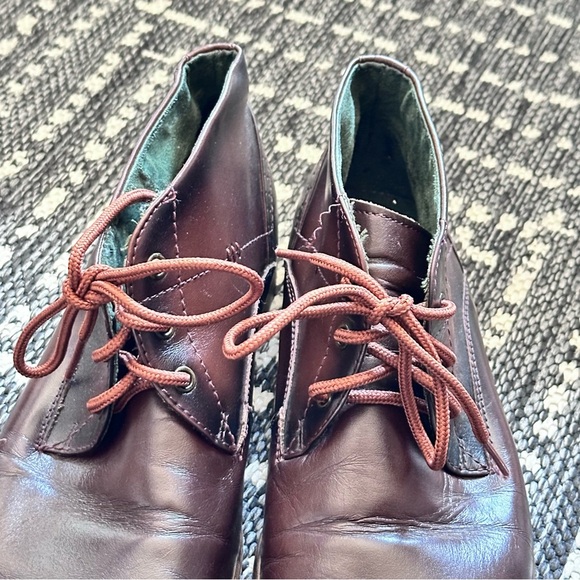 Men’s Steve Madden Dark Brown Chukka Boots Ankle Boots Leather Lace Up size 9 - Picture 2 of 13